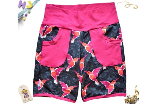 Juice Joggers Shorts in Hummingbirds